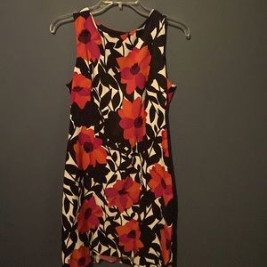 Red and Black flower dress